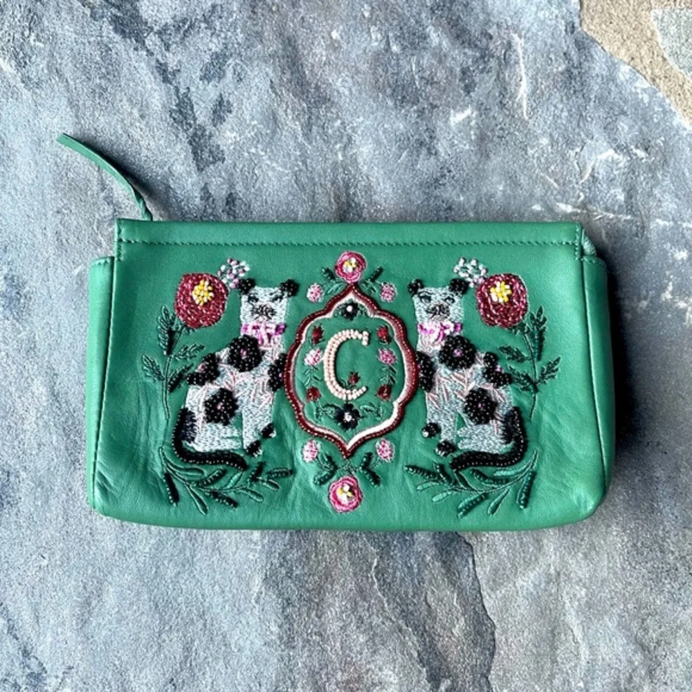 Corinne Lent for Anthropologie Monogram Pouch